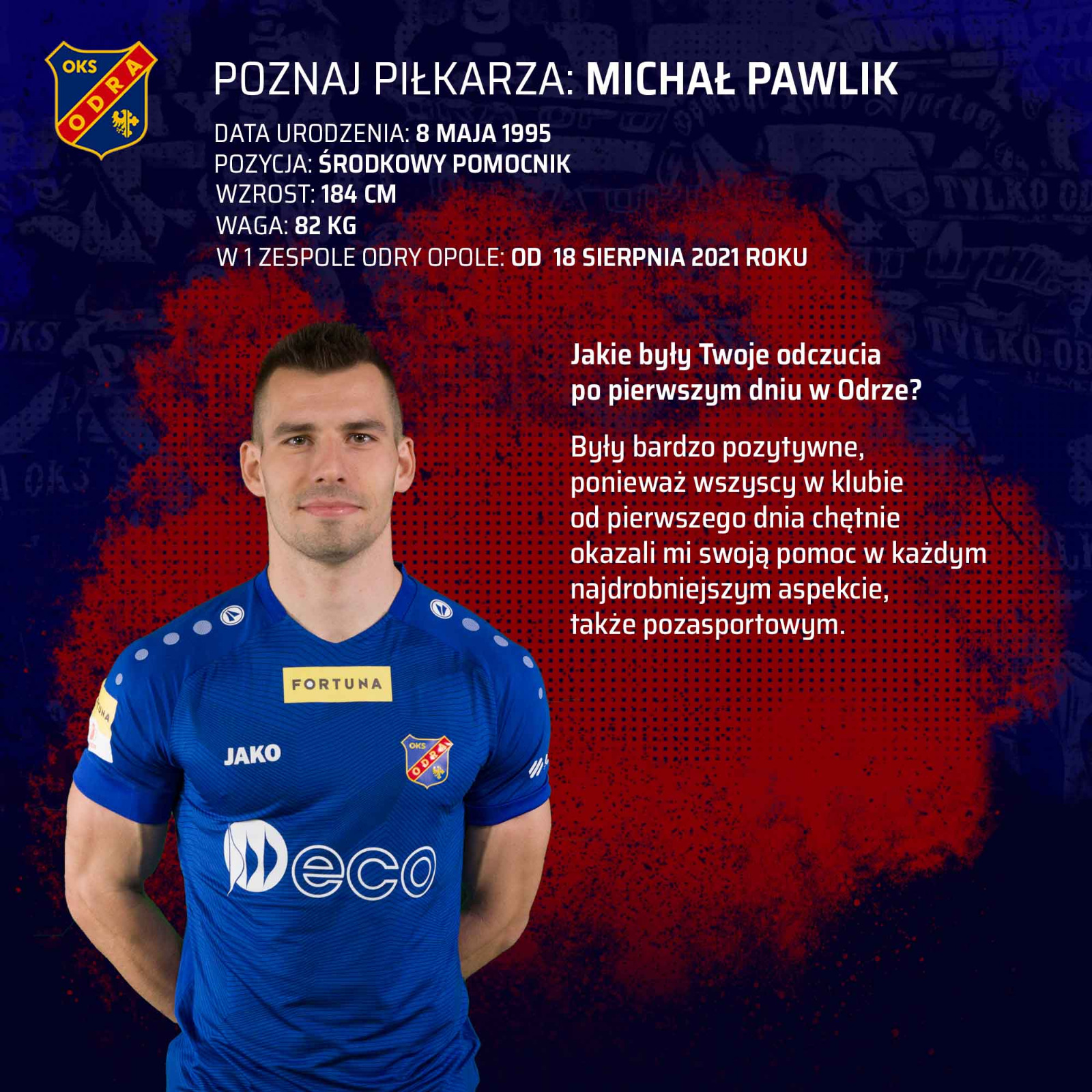 Poznaj piłkarza: Michał Pawlik