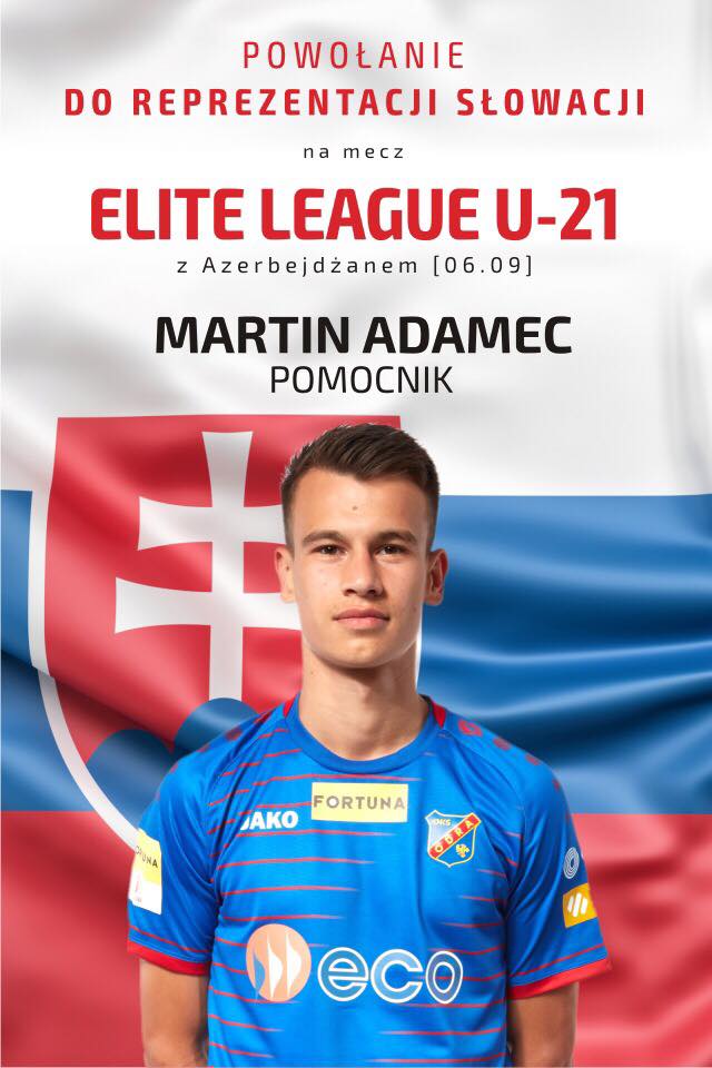 Martin Adamec powołany do reprezentacji Słowacji U-21!