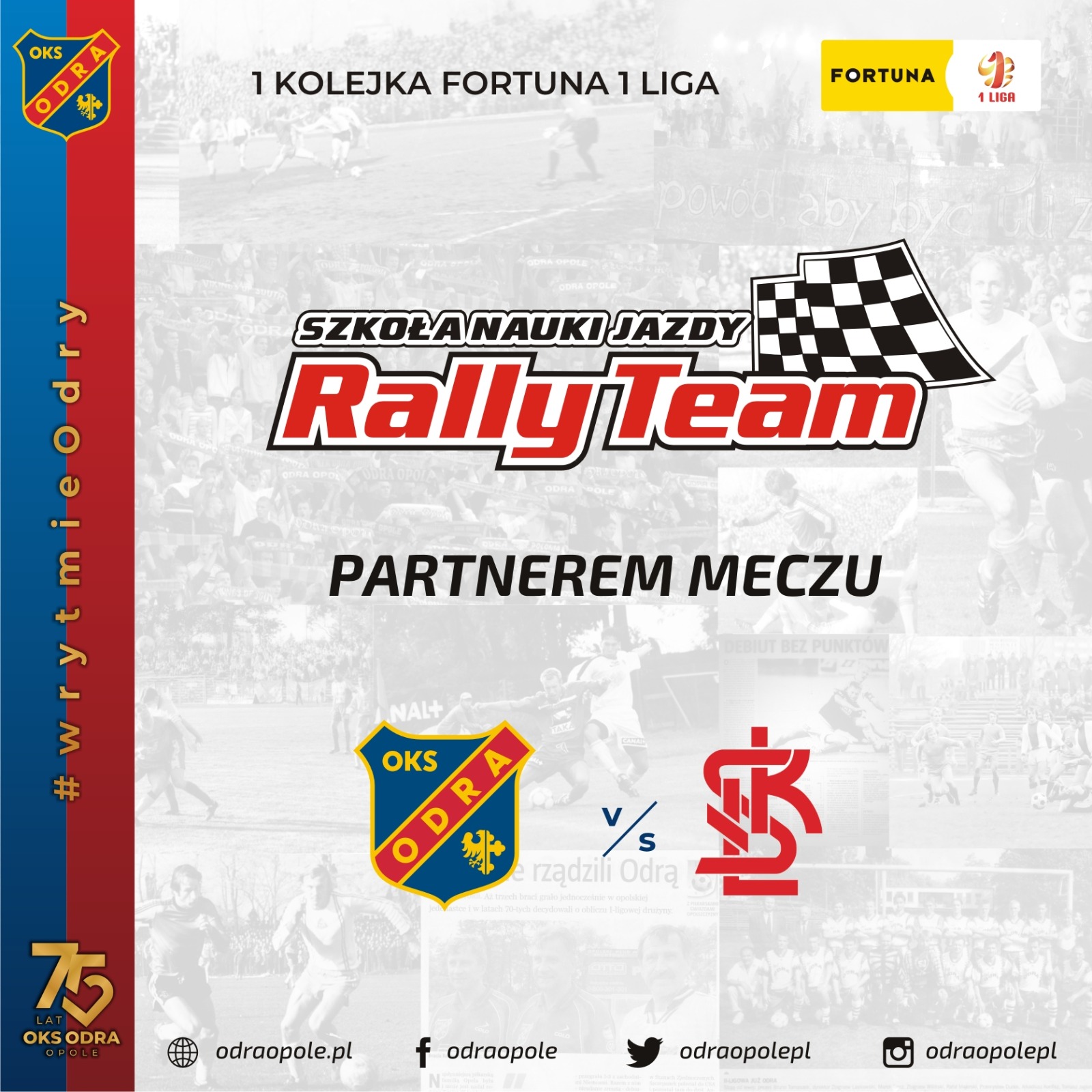 Szkoła Nauki Jazdy Rally Team RT partnerem meczu z ŁKS Łódź