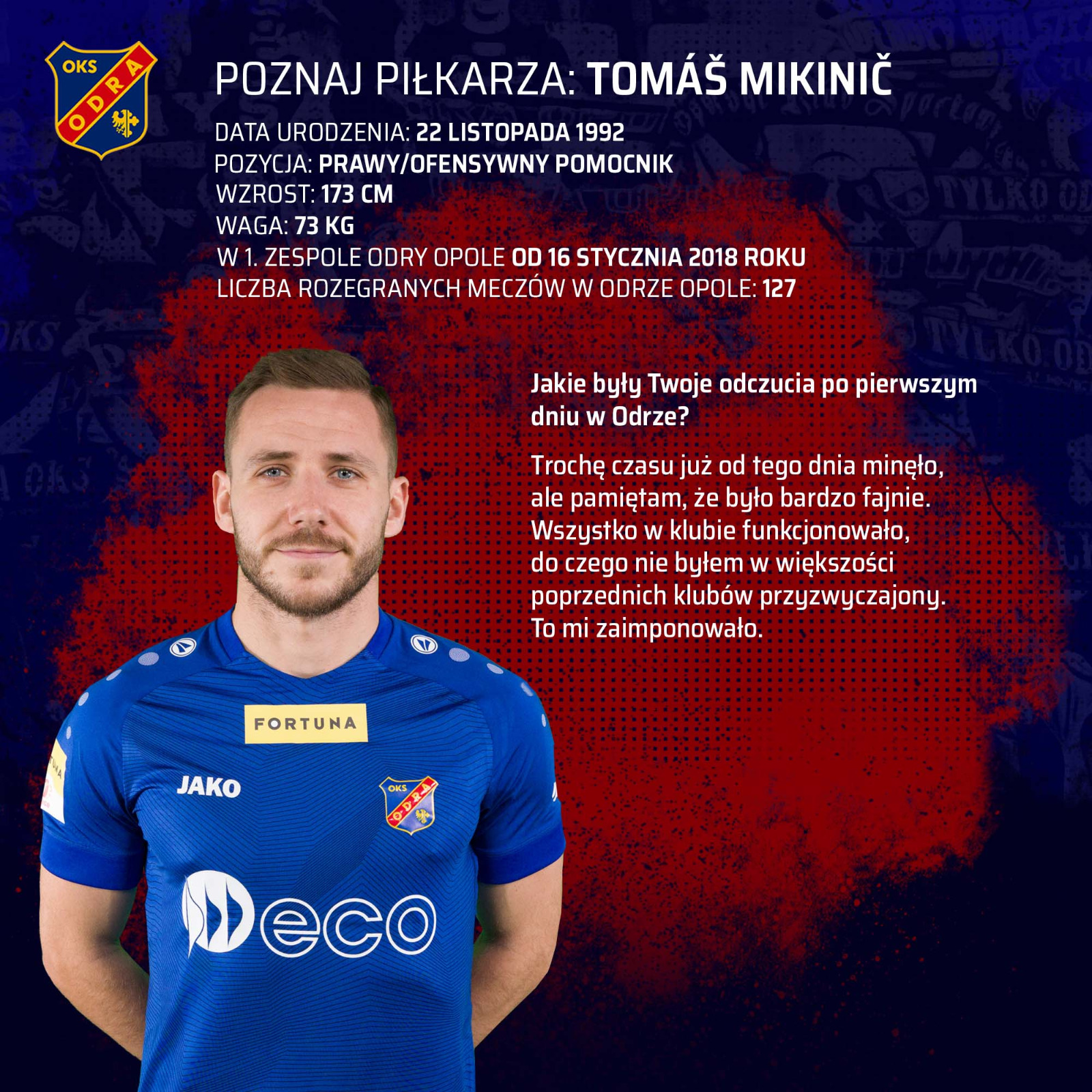 Poznaj Piłkarza #3: Tomáš Mikinič