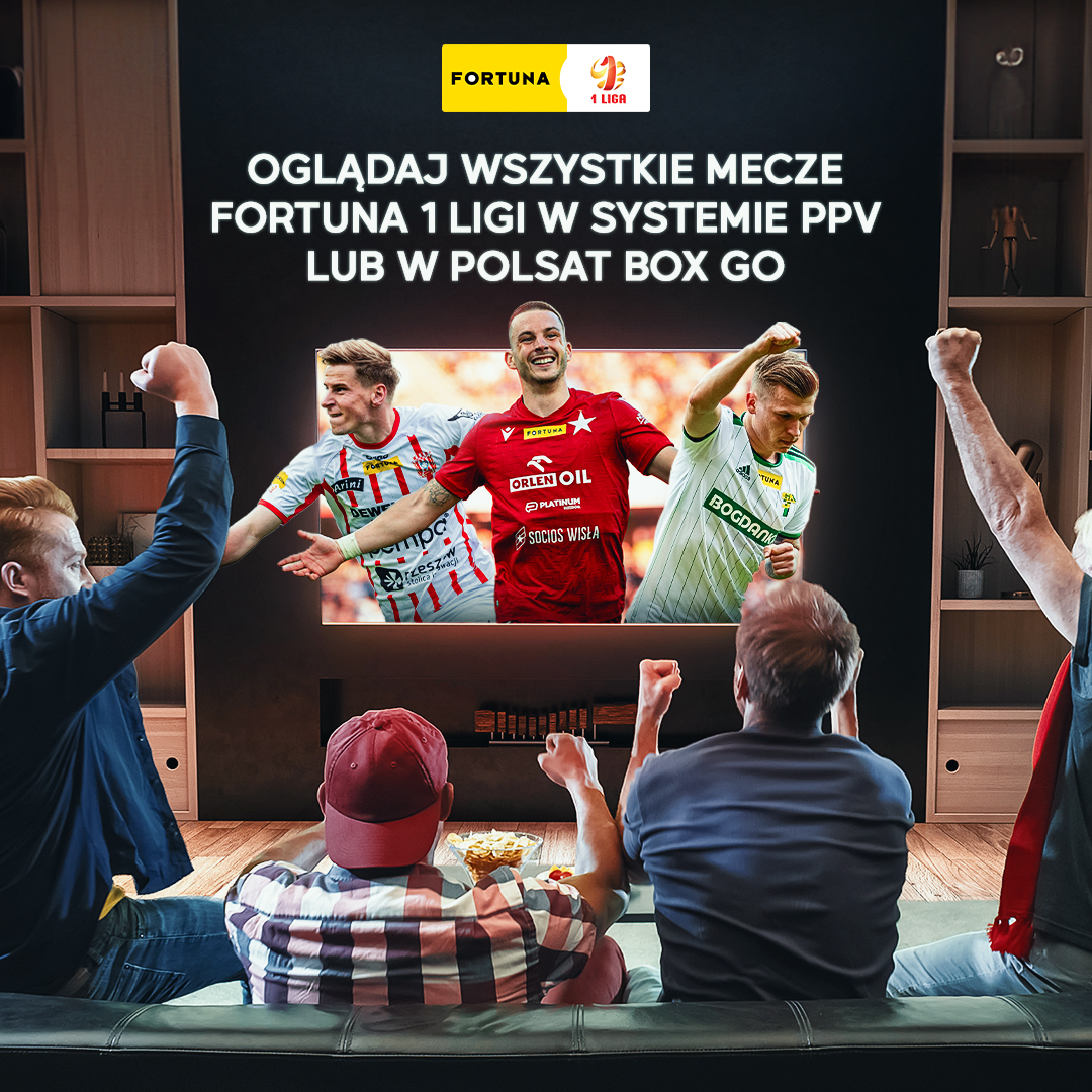 Wszystkie mecze Fortuna 1 Ligi ponownie na Polsat Box Go i w PPV