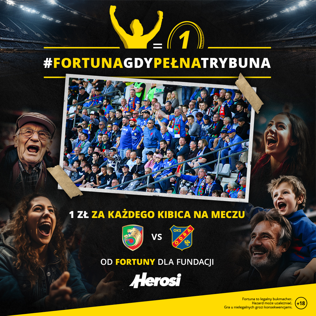 #FortunaGdyPełnaTrybuna. Przyjdź na stadion dla Herosów!